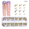12 Grid Glass Nail Art Accessories
